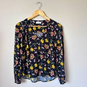 Velvet by Graham & Spencer Floral Boho Blouse | Size Small